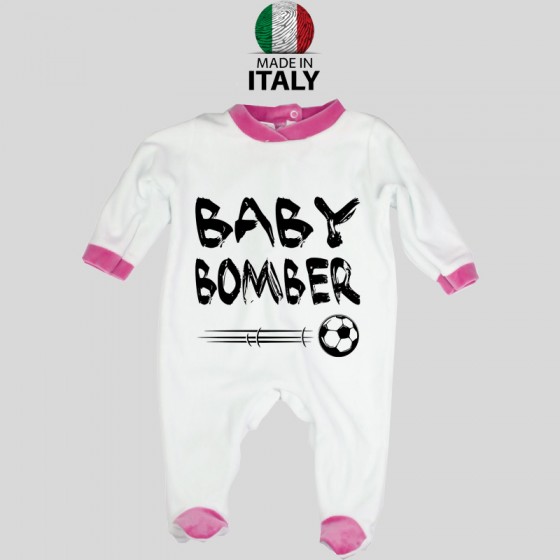 Tutina Neonato Bordo Rosa Baby Bomber